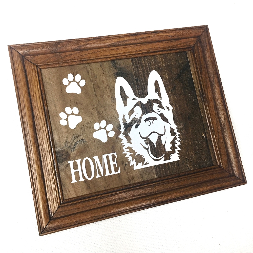 HANDMADE German Shepherd Home Wall Art